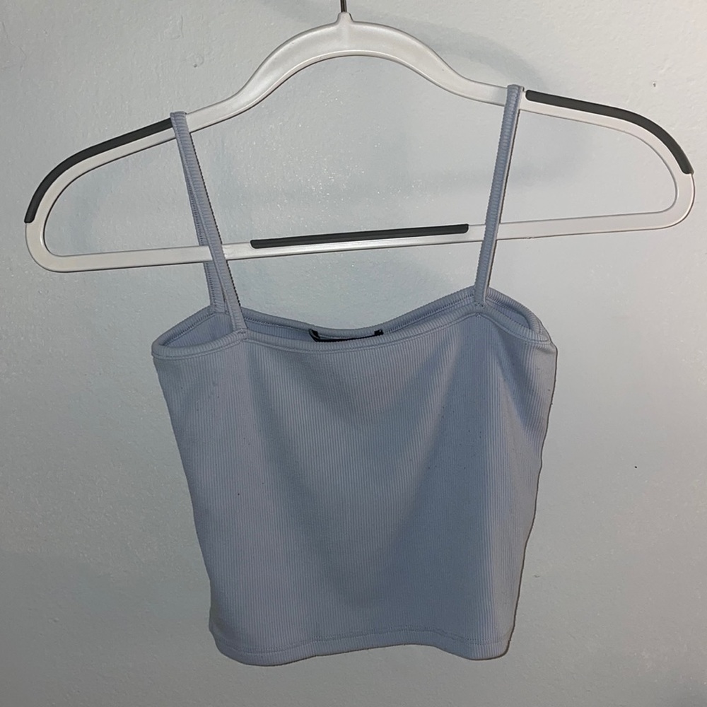 Cute blue tank top!